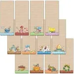 Current Mary Engelbreit Seasonal Characters Magnetic Notepad Set – Set of 12 Mini Memo Pads, 12 Designs, 30-Sheet Pads, 2½ x 6½ Inches, Shopping List, To-Do Notes, Printed in The USA