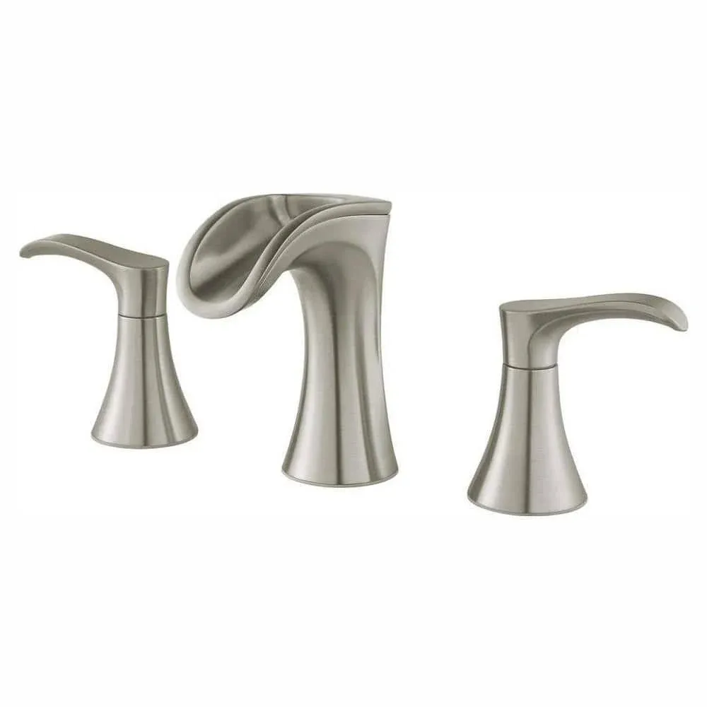 Pfister Brea 8 in. 2-Handle Waterfall Bathroom Faucet in Brushed Nickel