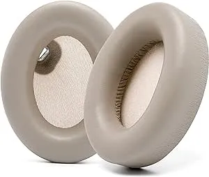 WC Wicked Cushions Replacement Ear Pads for Sony WH1000XM4 Over-Ear Headphones - Soft PU Leather Cushions, Luxurious Noise Isolating Memory Foam, Added Thickness | Beige