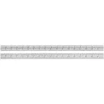 STARRETT 18 Inch Rule, Satin Chrome, For Combination Set