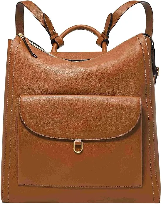 Fossil Women's Parker Leather Convertible Backpack Purse Handbag for Women