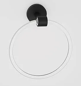 A7240-MB Contemporary Acrylic 6 Inch Diameter Towel Ring