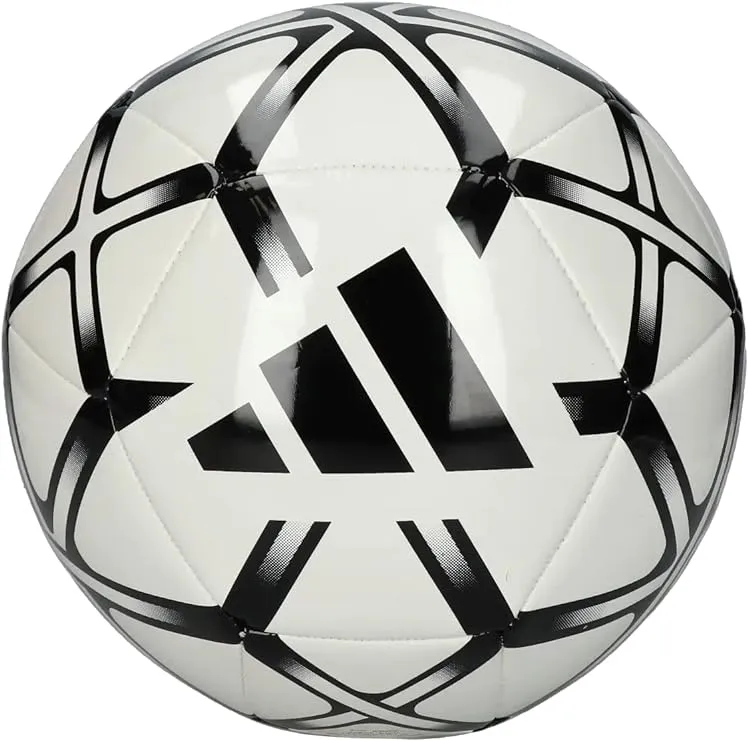 Adidas Starlancer Club Soccer Ball, White/Black / 5