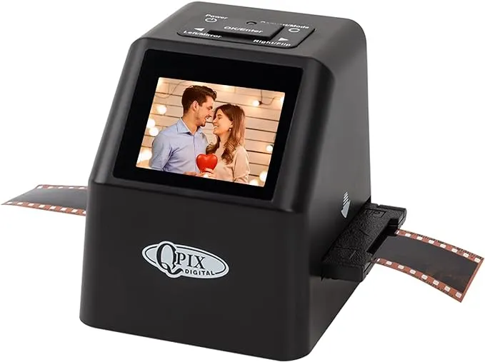 Digital Film & Slide Scanner – Converts 35mm 110 135 126KPK Super 8 & 8mm Film Negatives & Slides to High-resolution 22 MP Jpeg Images, Built-in