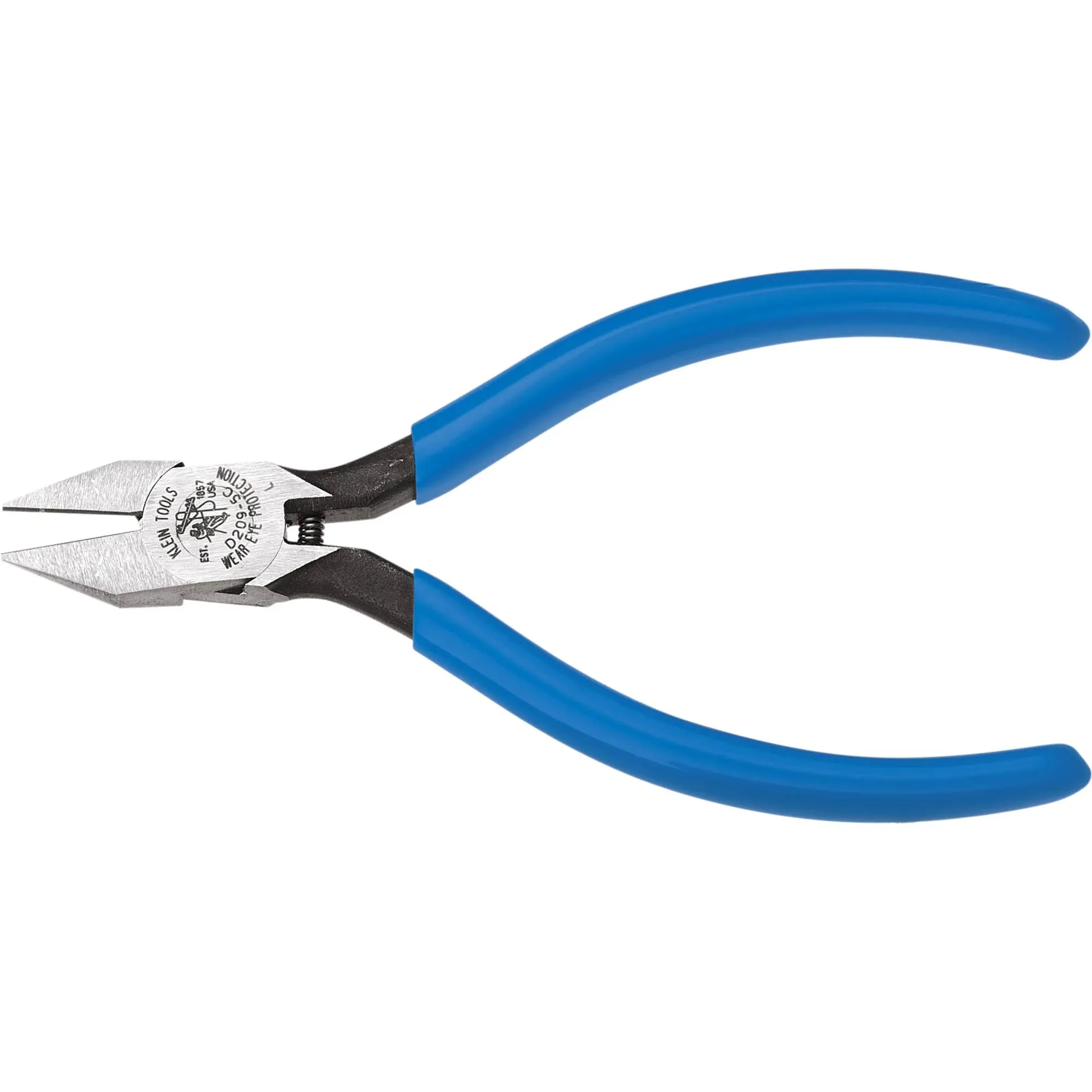 Klein Tools D209-4C Midget Pliers, Diagonal Cutting Electronics Pliers with Short Jaws and Induction Hardened Beveled Cutting Edges, 4-Inch