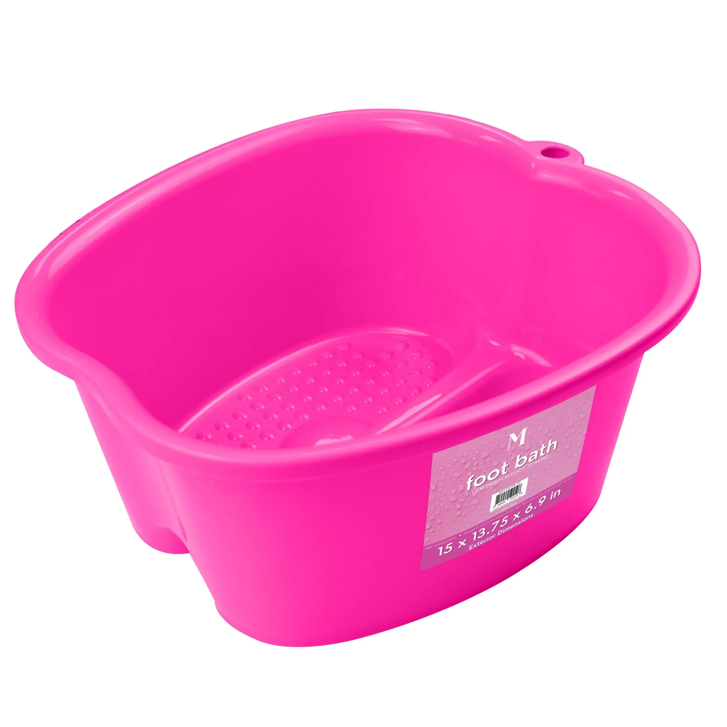 Mantello Foot Tub Extra Large Foot Soaking Tub Foot Basin Home Foot Basin for Soaking Feet Hot Pink