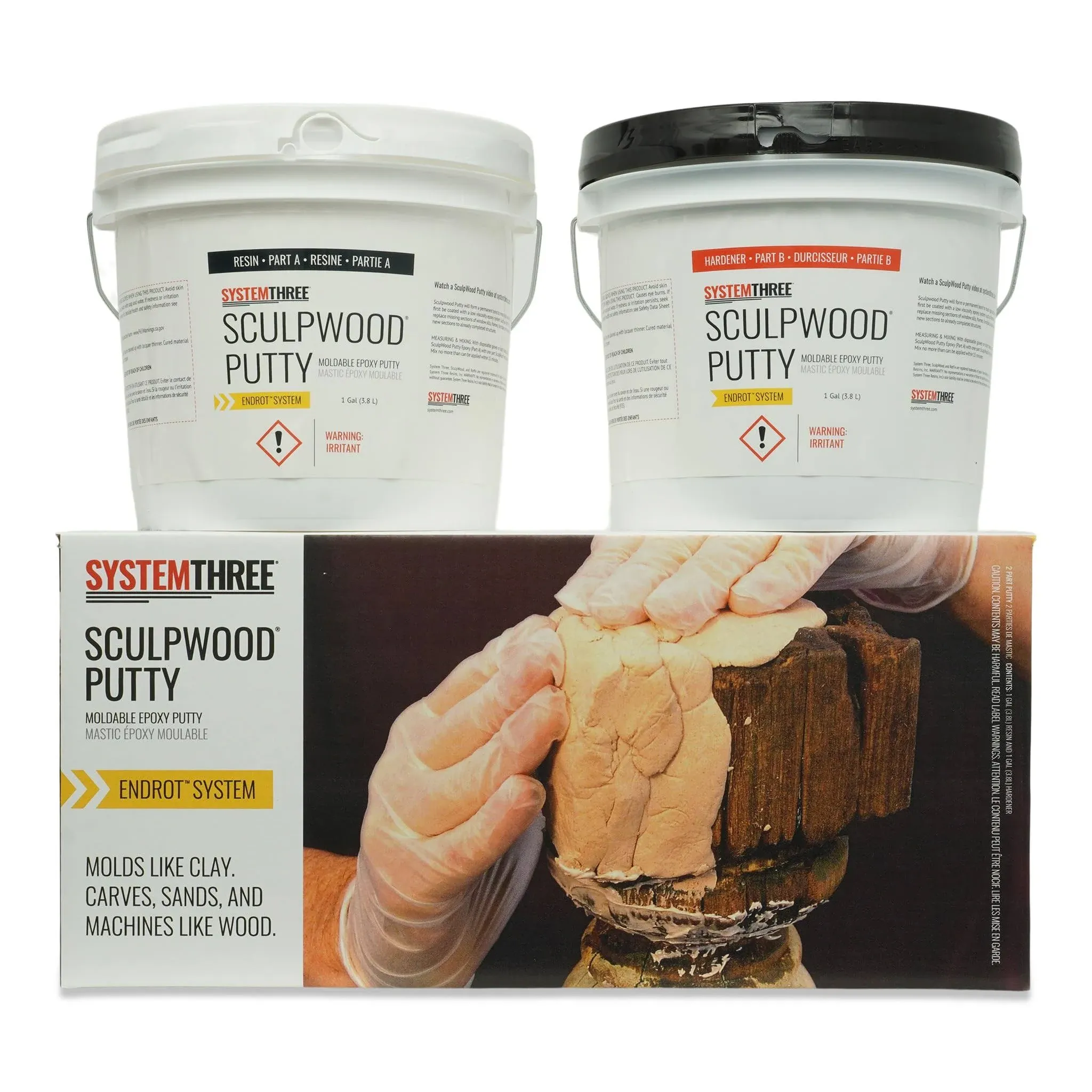 System Three SculpWood Epoxy Putty Kit 1600K50