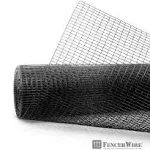 Fencer Wire 16 Gauge Black Vinyl Coated Welded Wire Mesh Size 0.5 inch by 1 inch (2 ft. x 100 ft.)