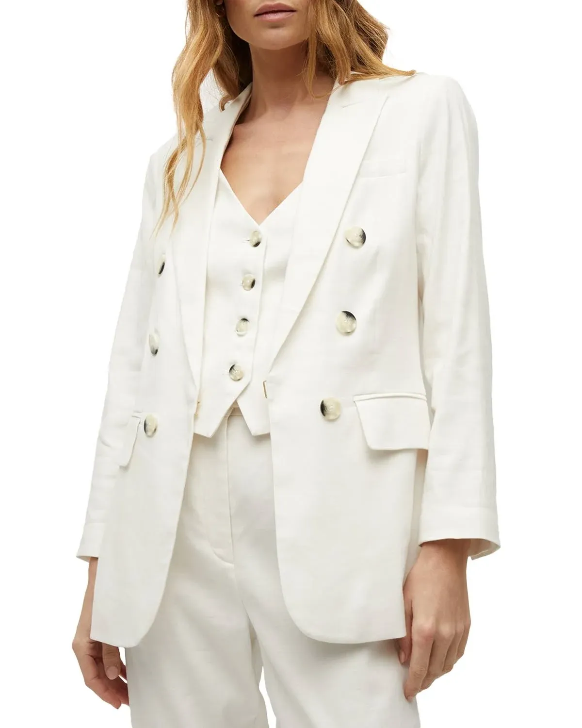 Veronica Beard Bexley Dickey Jacket - Off White