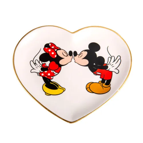 Mickey and Minnie heart shaped trinket dish