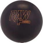 16lb Hammer RAW Black Solid Reactive Bowling Ball New 