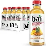 (Pack of 12) Bai Pilavo Pineapple Mango Antioxidant Infused Drinks 18 Fl Oz