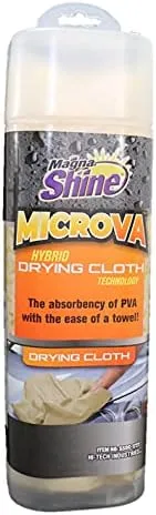 MicroVA Hybrid Microfiber PVA Drying Towel for Car Exterior/Interior, Multipurpose Drying Towel Ideal for Home Use, Boat, Motorcycle More Absorbent Than Natural Chamois