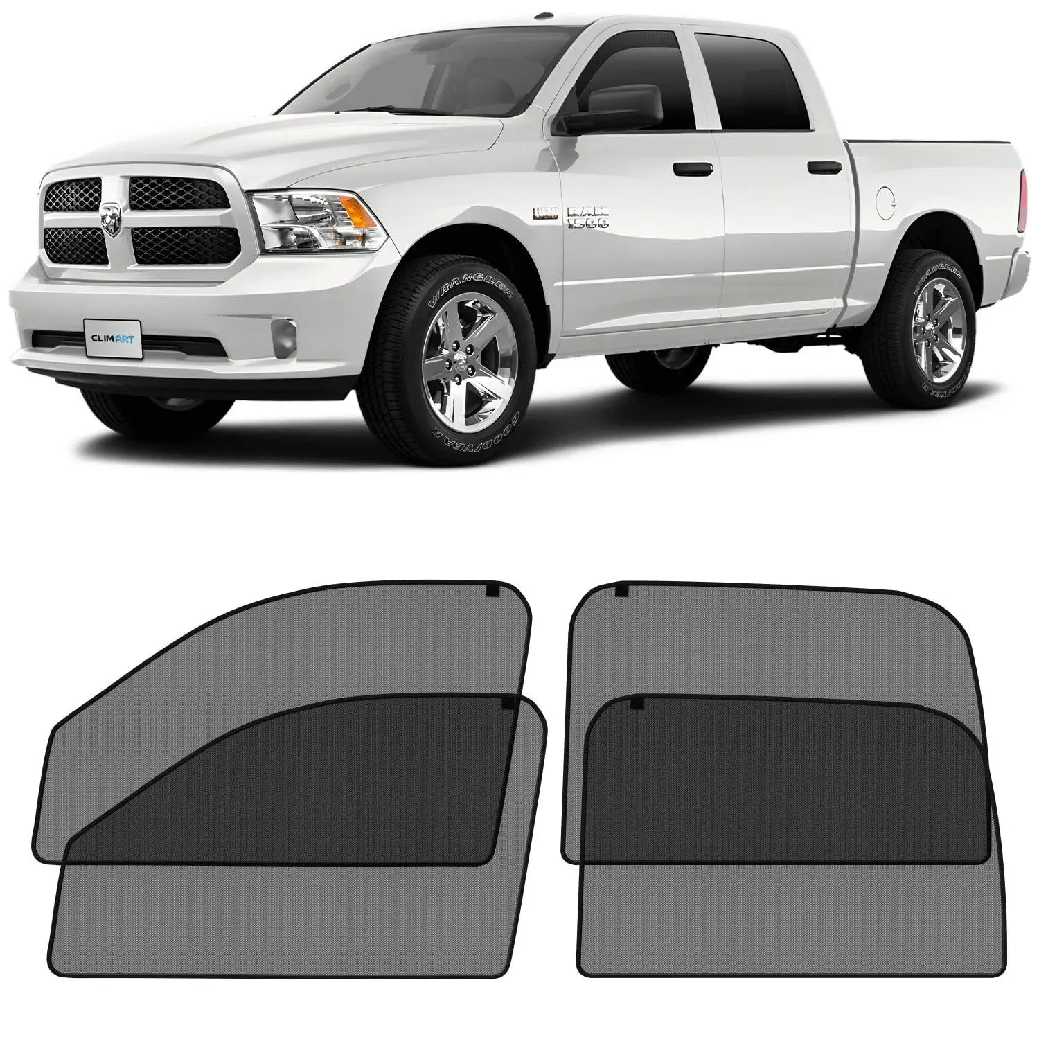 Magnetic Car Window Sunshade Side Window Shade for 2009-2018 Dodge RAM Crew Cab