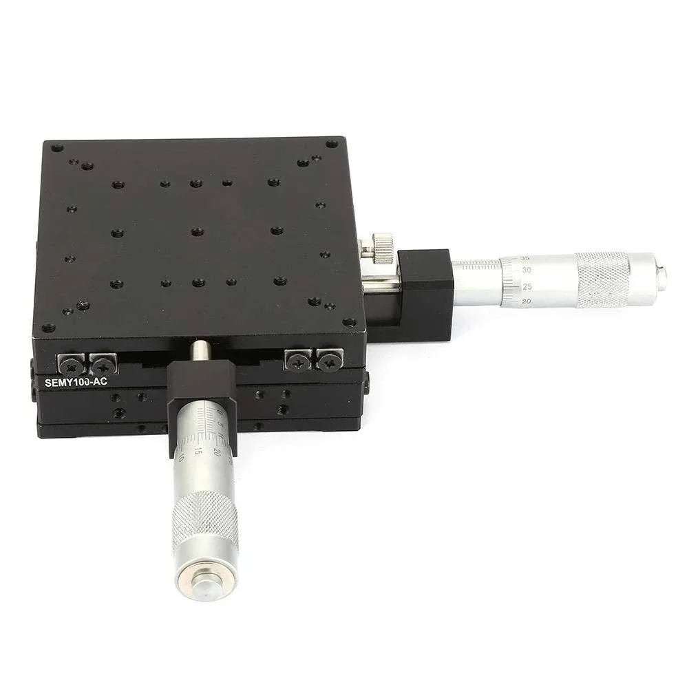 XY Linear Stage, Keenso SEMY100-AC Micrometer Manual Precision Linear Translation ...