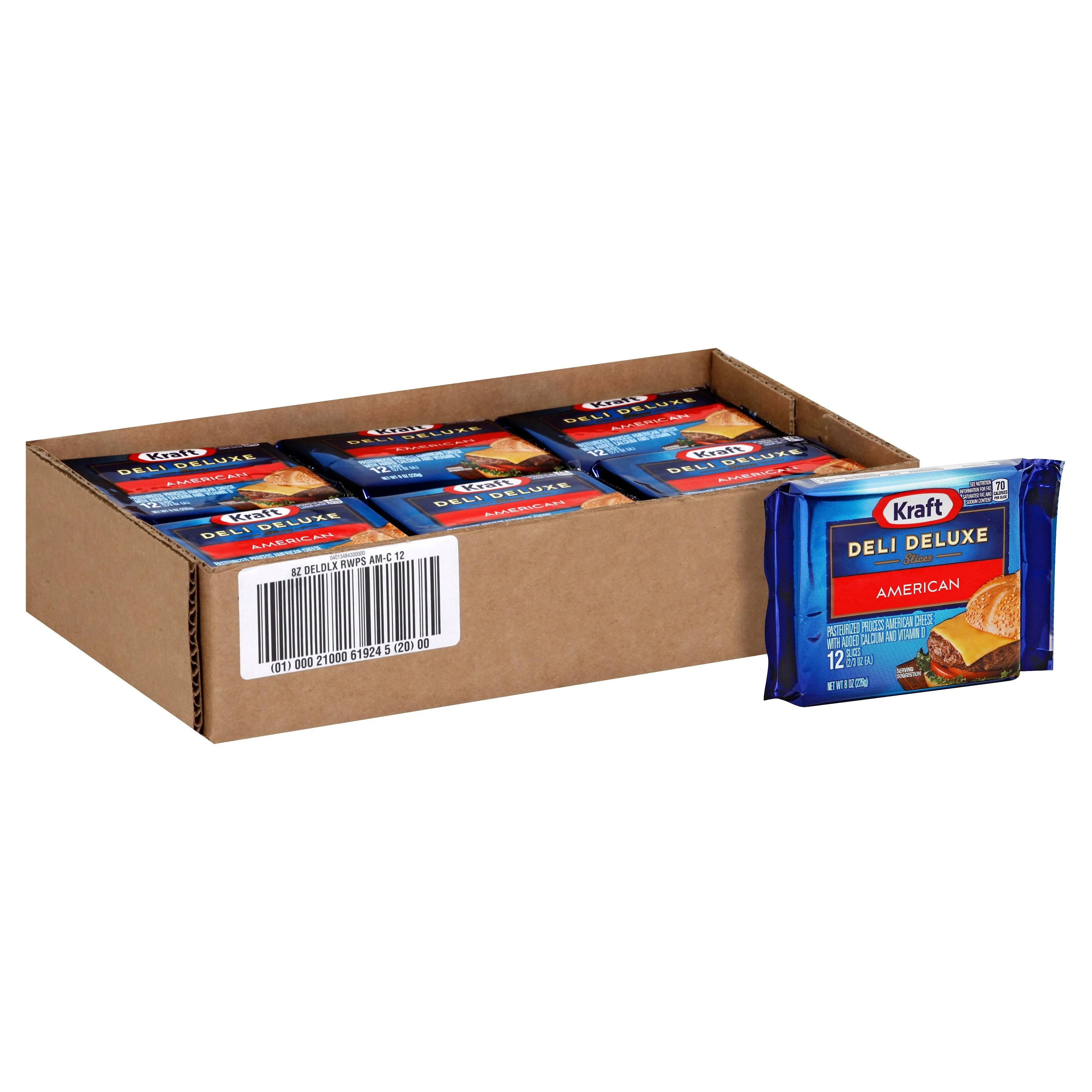 Kraft Cheese Slices, American, Deli Deluxe - 24 slices, 16 oz