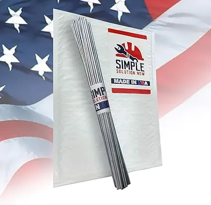 Simple Welding Rods USA Made - From Simple Solution Now - Aluminum Brazing/Welding Rods - Make Your Repair Stronger Than The Parent Metal Every Time - 10 Rods