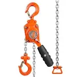 VEVOR Manual Lever Chain Hoist, 1/4 Ton 550 lbs Capacity 5 ft Come Along, G80 ...