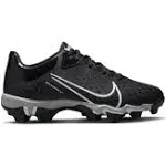 Nike Kids' Hyperdiamond 4 Keystone Softball Cleats, Size 2, Black/White/Cool Grey