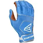 Easton Walk-Off NX Baseball Youth Batting Gloves Caramel/Carolina Blue / Medium