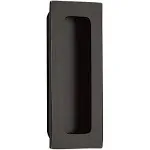 Emtek 220304US10B 4 in. Modern Rectangular Flush Pull, Oil Rubbed Bronze