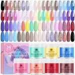 NKOOE  36 COLORS  ACRYLIC nail POWDER set COLLECTION