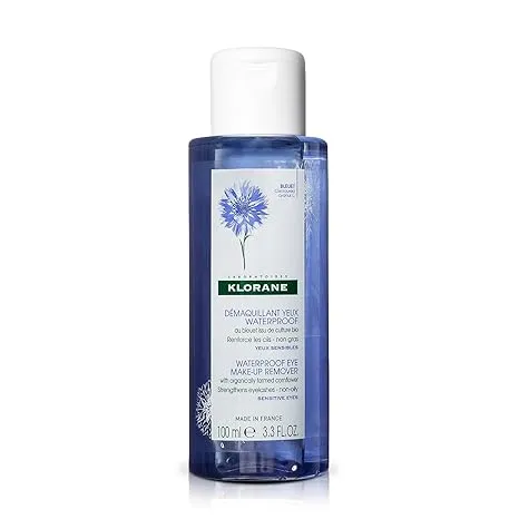 Klorane Waterproof Eye Make-up Remover with Cornflower 3.3 Oz