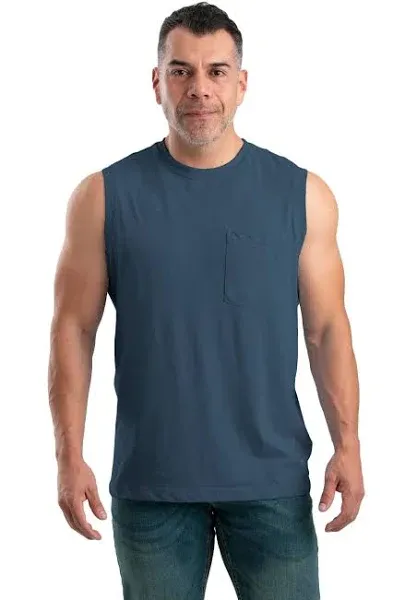 Berne Men Lightweight Performance Sleeveless Pocket T-Shirt