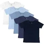 HonestBaby Multipack Short Sleeve T-Shirt Tee 100% Organic Cotton Infant Baby, Toddler, Little Kids Boys, Girls, Unisex