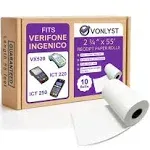 Thermal Paper Roll 2 1/4 X 55 for Verifone Vx520 Ingenico ICT220 ICT250 FD400 (10 rolls)