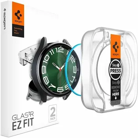 SPIGEN Galaxy Watch 6 Classic 47mm Screen Protector, Genuine Tempered EZ Fit 9H ...