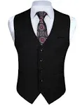 Enlision Men's Suit Vest Business Formal Dress Waistcoat Solid Color Vest for Suit or Tuxedo