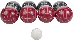 TRIUMPH 100mm Outdoor Resin Bocce Game Set - Red  /  Blue