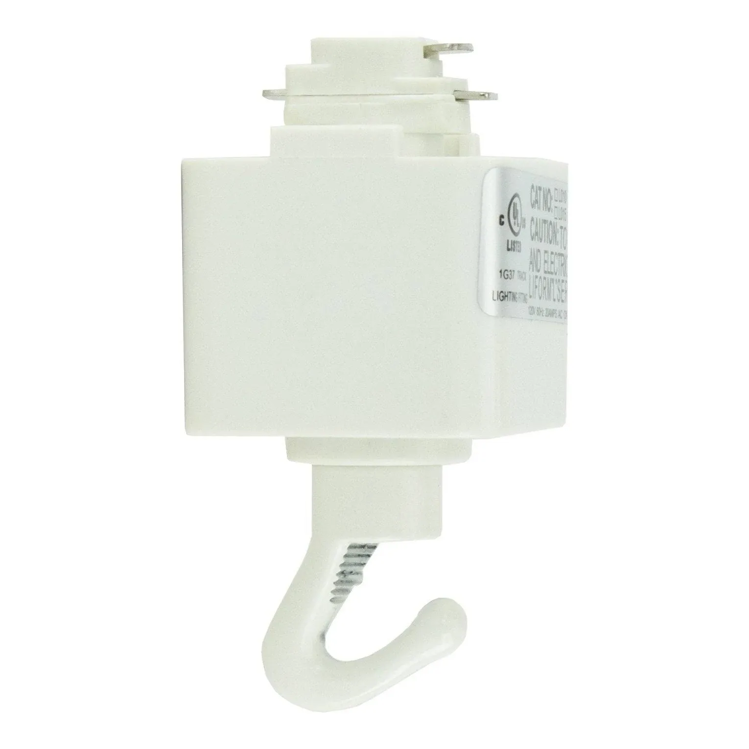 Direct-Lighting H System Track Adapter with Hook H870-WH (White)