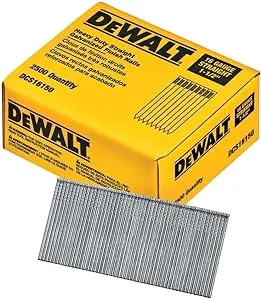 DEWALT Finish Nails, 1-1/2-Inch, 16GA, 2000-Pack (DCS16150), Glossy Exclusive Paper