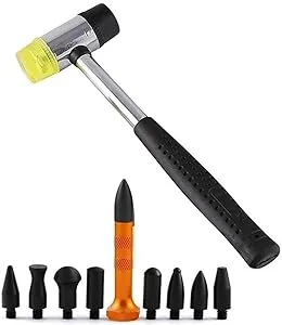 Gs Hand Tools 10pcs Paintless Dent Repair Kit Strong Hammer Tap Down Tools Hail 