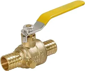 1 Inch Full Port PEX Barb Ball Valve Water Shut Off Drain Brass Pipe Fittings