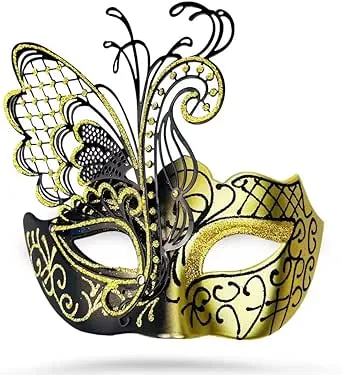 Gold and Black Carnival Mask