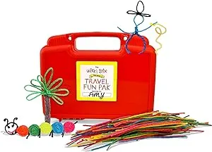 Wikki Stix Traveler, Kids Travel Essential, 144, Red Carrying Case