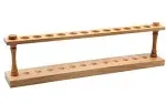 Eisco Labs Premium Wooden Test Tube Rack, 12 22mm Holes, 16.75" Long