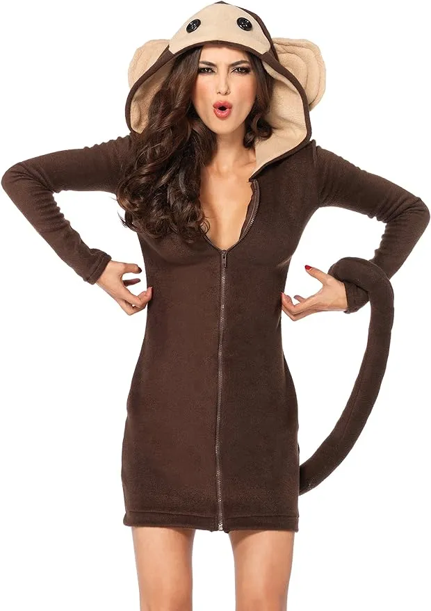 "Women's Cozy Monkey Costume"