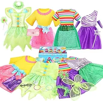 17-Piece Princess Dress Up Trunk Set for Girls