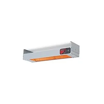 Bar Heater, 36in. x 6-3/4in. x 2-3/4in., infrared heating element, with (1) toggle switch, indicator light, aluminum shell, 120v/60/1ph, 850 watts, 7.1 amps, cETLus, NSF