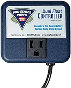 PHCC Pro Series DFC1 Float Switch, automatic, Dual Float, 120V