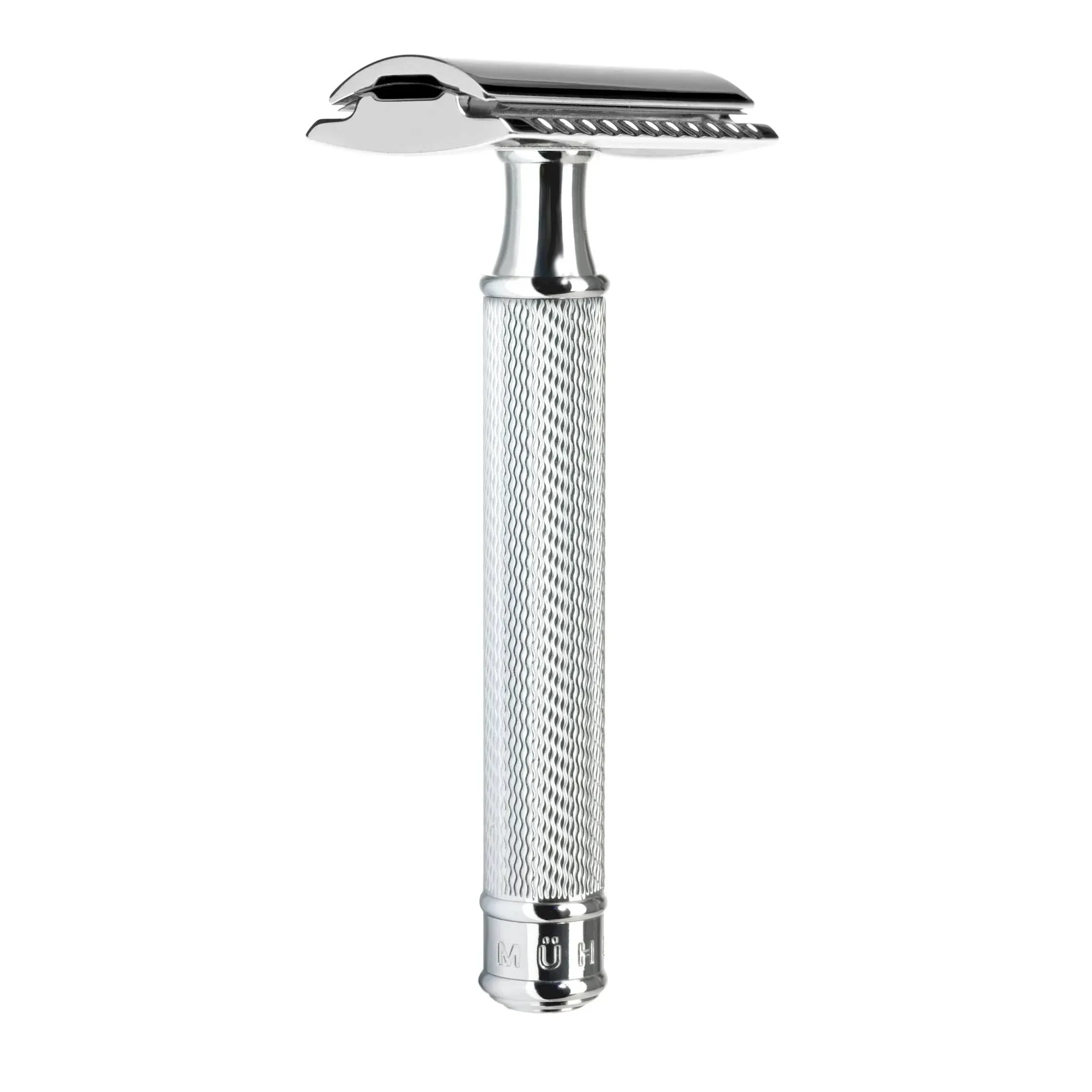 Muhle Traditional Twist Safety Razor Closed Comb Everyday Use Chrome Plated