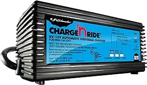 Schumacher CR-1 Fully Automatic Universal Battery Charger for Ride-On Toys - 3 Amp 6V/12V - for Motion Trendz, Power Wheels, Peg Perego, and Other Ride-On Toys, Black