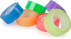 Kikkerland Neon Tape Assorted Set of 6