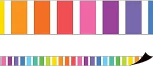 Teacher Created Resources Colorful Stripes Magnetic Border (TCR77563)