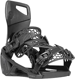 Nidecker Supermatic Snowboard First Universal, Dual-Entry, Automatic Binding - Comfortable and Reliable as a Regular Two-Strap Binding - Genuine Game Changer with its Drop in tech