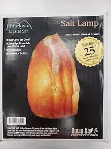 Aloha Bay, Salt Lamps Mini with Thin Black Base 7 Inch, ct